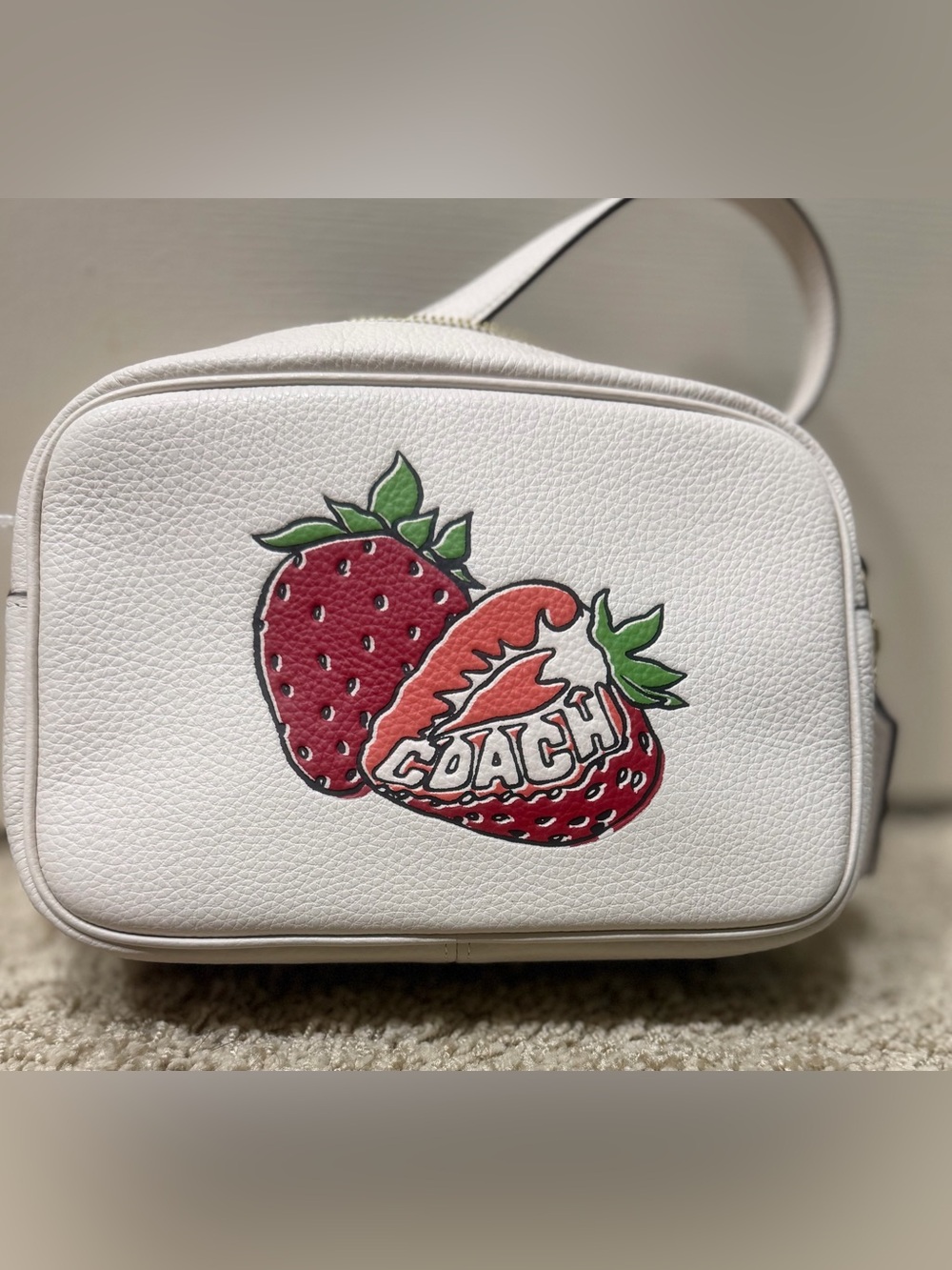 NWT Coach Jamie Camera Bag, Strawberry